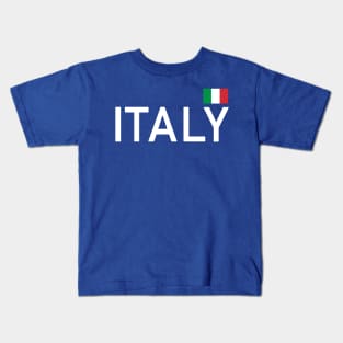 Italy Flag Italia Italian Italiano Sports Kids T-Shirt